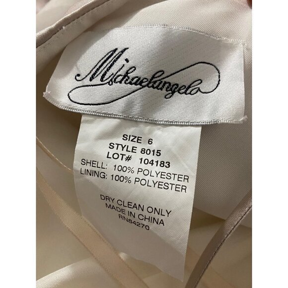 Michaelangelo A Line Wedding Gown No Train - 6 - Picture 9 of 14